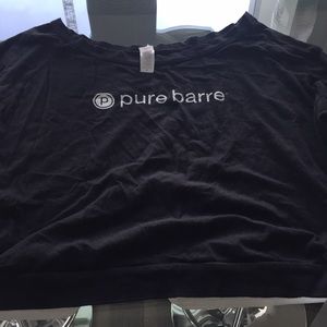 Pure Barre - slightly cropped and off the shoulder